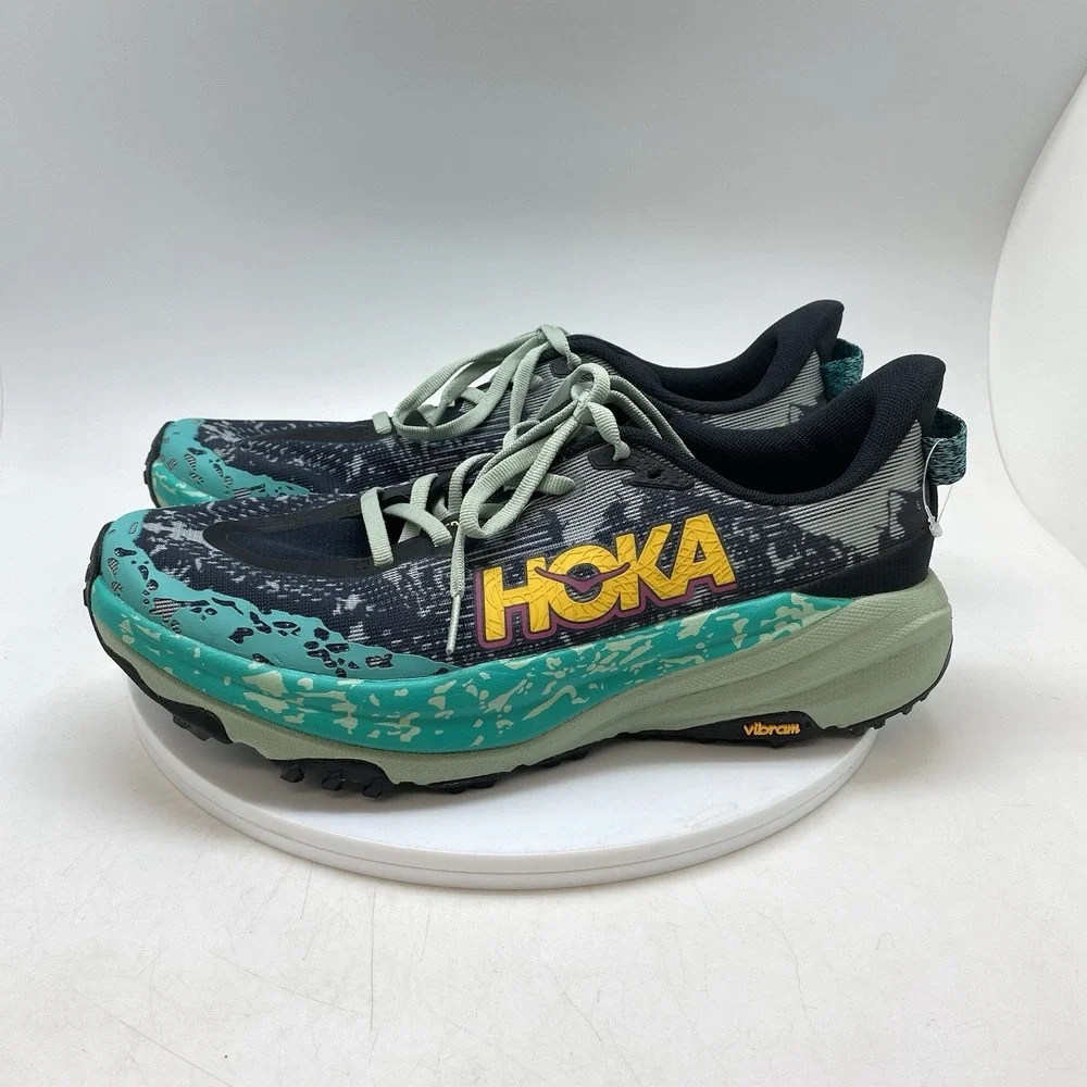 Hoka One One Womens 10‎ B Speedgoat 6 1147811 BLVR Blue Running Shoes Sneakers